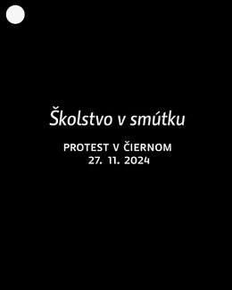 PROTEST: Školstvo v smútku - Protest v čiernom